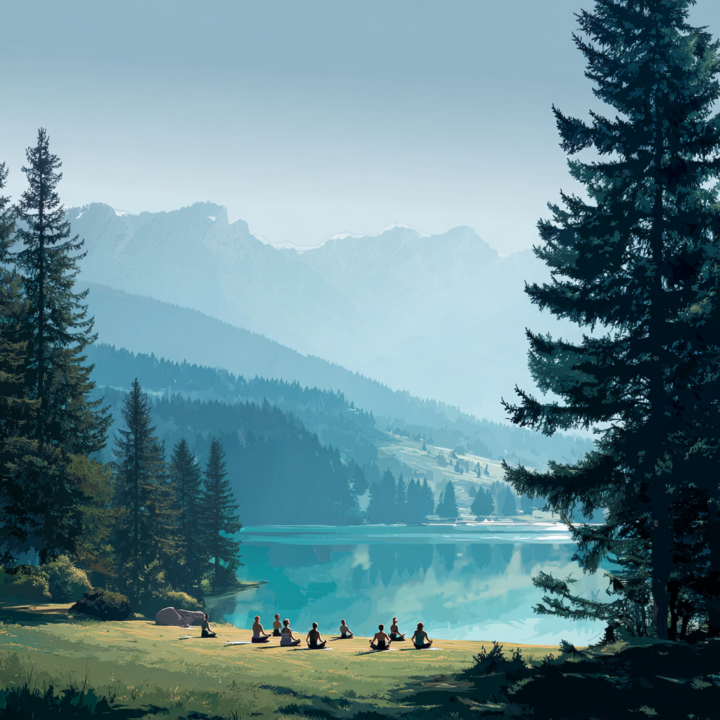 Йога сесия в група